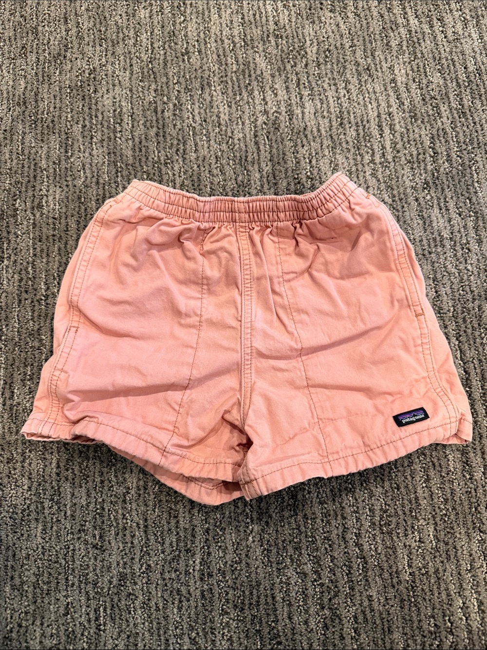 Patagonia kids Light Pink Elastic-Waist Athletic Shorts never worn